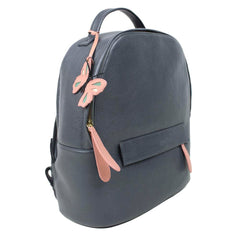 Mochila M Amsterdã Tag Borboleta em Couro Personalizada