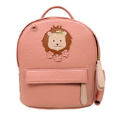 Mochila Infantil Mini Leoa em Couro Personalizada