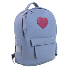 Mochila Infantil P Coração em Couro Personalizada