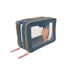 Necessaire Nano Crystal Little Ballon em Couro e Vinil Personalizada