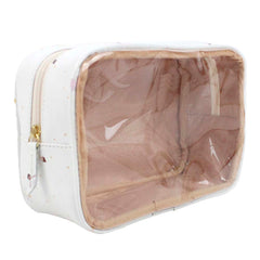 Necessaire Anne Beach Estampa Fadinha em Couro e Vinil Personalizada