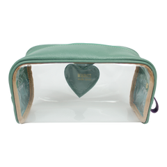 Necessaire Betina G Sagrado Coração em Couro e Vinil Personalizada