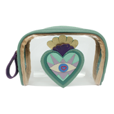 Necessaire Betina P Sagrado Coração em Couro e Vinil Personalizada