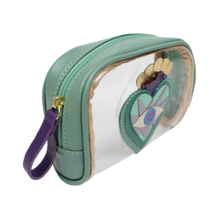 Necessaire Betina P Sagrado Coração em Couro e Vinil Personalizada