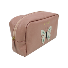 Necessaire Borboleta G em Couro Personalizado