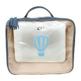 Necessaire Crystal G Little Ballon em Couro e Vinil Personalizado