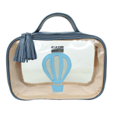 Necessaire Crystal P Little Ballon em Couro e Vinil Personalizado