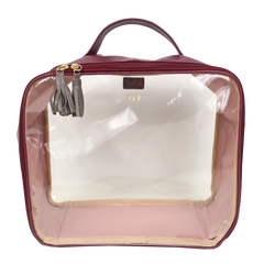 Necessaire Crystal G em Couro e Vinil Personalizado