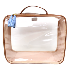 Necessaire Crystal G em Couro e Vinil Personalizado