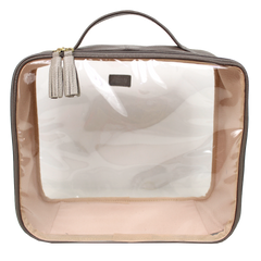 Necessaire Crystal G em Couro e Vinil Personalizado