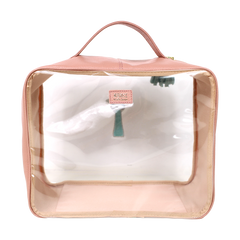 Necessaire Crystal G Girafinha em Couro e Vinil Personalizado