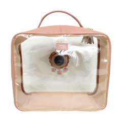Necessaire Crystal G Leoa em Couro e Vinil Personalizado