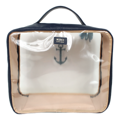 Necessaire Crystal G Marinheiro em Couro e Vinil Personalizado
