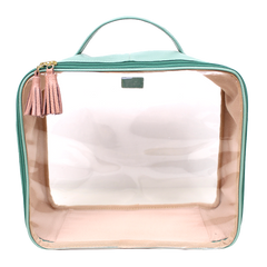 Necessaire Crystal G em Couro e Vinil Personalizado