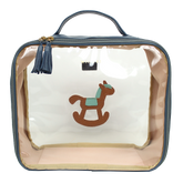 Necessaire Crystal G Little Horse em Couro e Vinil Personalizado