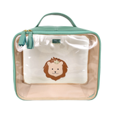 Necessaire Crystal G Rei Leão em Couro e Vinil Personalizado