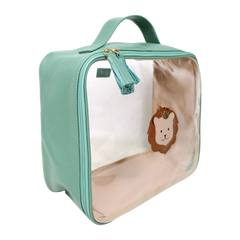 Necessaire Crystal G Rei Leão em Couro e Vinil Personalizado
