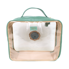 Necessaire Crystal G Rei Leão em Couro e Vinil Personalizado