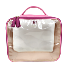 Necessaire Crystal G em Couro e Vinil Personalizado