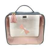 Necessaire Crystal G Libélula em Couro e Vinil Personalizado