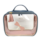 Necessaire Crystal M Libélula em Couro e Vinil Personalizado