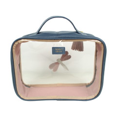 Necessaire Crystal M Libélula em Couro e Vinil Personalizado