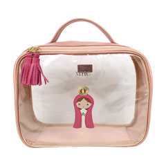 Necessaire Crystal M Nossa Senhora em Couro e Vinil Personalizado