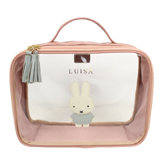 Necessaire Crystal M Petit Lapin em Couro e Vinil Personalizado