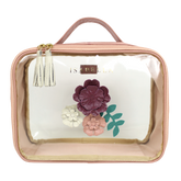 Necessaire Crystal M Le Jardin em Couro e Vinil Personalizado