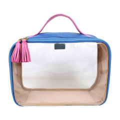 Necessaire Crystal M em Couro e Vinil Personalizado