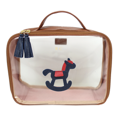 Necessaire Crystal M Little Horse em Couro e Vinil Personalizado