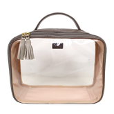 Necessaire Crystal M em Couro e Vinil Personalizado