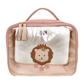 Necessaire Crystal M Leoa em Couro e Vinil Personalizado