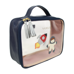 Necessaire Crystal M Astronauta em Couro Personalizada