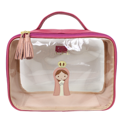 Necessaire Crystal M Nossa Senhora em Couro e Vinil Personalizado