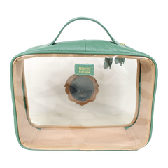 Necessaire Crystal M Rei Leão em Couro e Vinil Personalizado