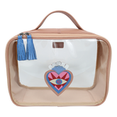 Necessaire Crystal M Sagrado Coração em Couro e Vinil Personalizada