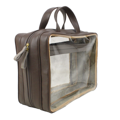 Necessaire Crystal Max em Couro e Vinil Personalizada