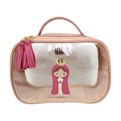 Necessaire Crystal P Nossa Senhora em Couro e Vinil Personalizado