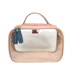 Necessaire Crystal P em Couro e Vinil Personalizado