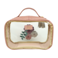 Necessaire Crystal P Le Jardin em Couro e Vinil Personalizado