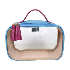 Necessaire Crystal P em Couro e Vinil Personalizado