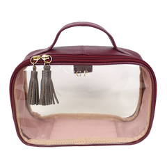 Necessaire Crystal P em Couro e Vinil Personalizado