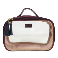 Necessaire Crystal P em Couro e Vinil Personalizado