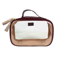 Necessaire Crystal P em Couro e Vinil Personalizado