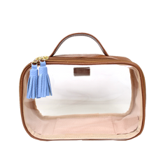 Necessaire Crystal P em Couro e Vinil Personalizado