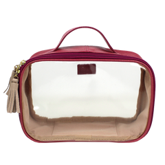 Necessaire Crystal P em Couro e Vinil Personalizado