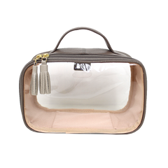 Necessaire Crystal P em Couro e Vinil Personalizado