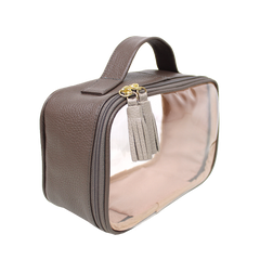 Necessaire Crystal P em Couro e Vinil Personalizado