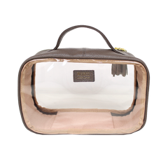 Necessaire Crystal P em Couro e Vinil Personalizado